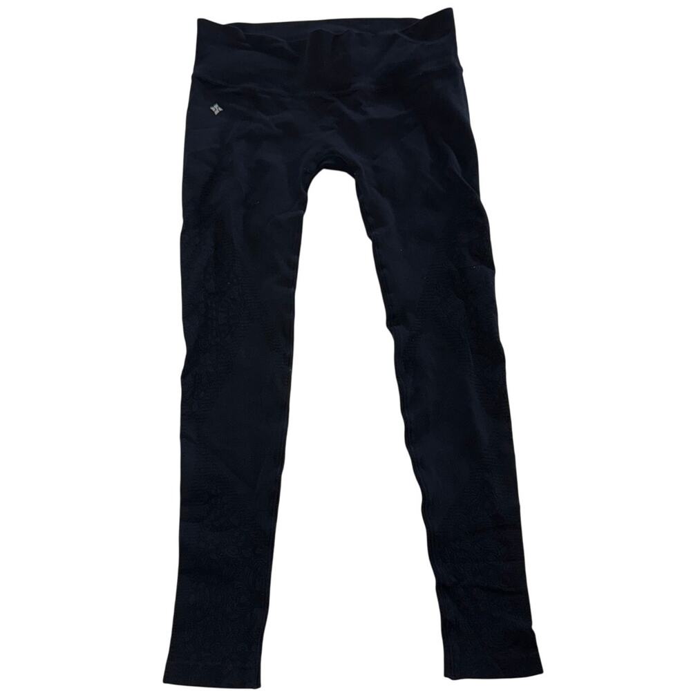 NUX‎ Leggings Women Small Black Floral Athletic Leggings
